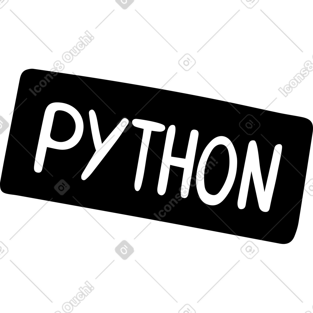 Python icon illustration in PNG, SVG