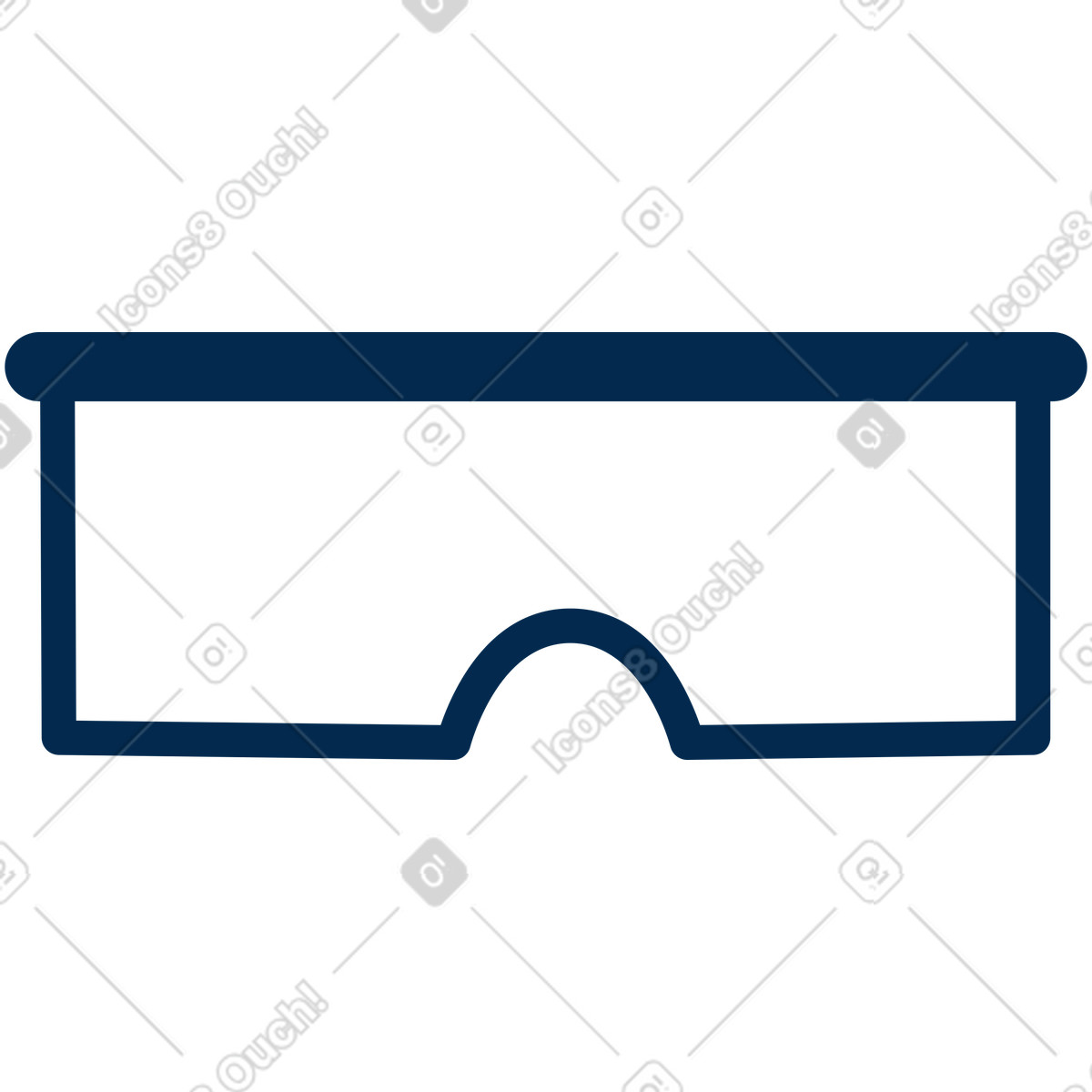 Flame スタイルの Scientist glasses のイラストをPNG、SVG形式でダウンロード