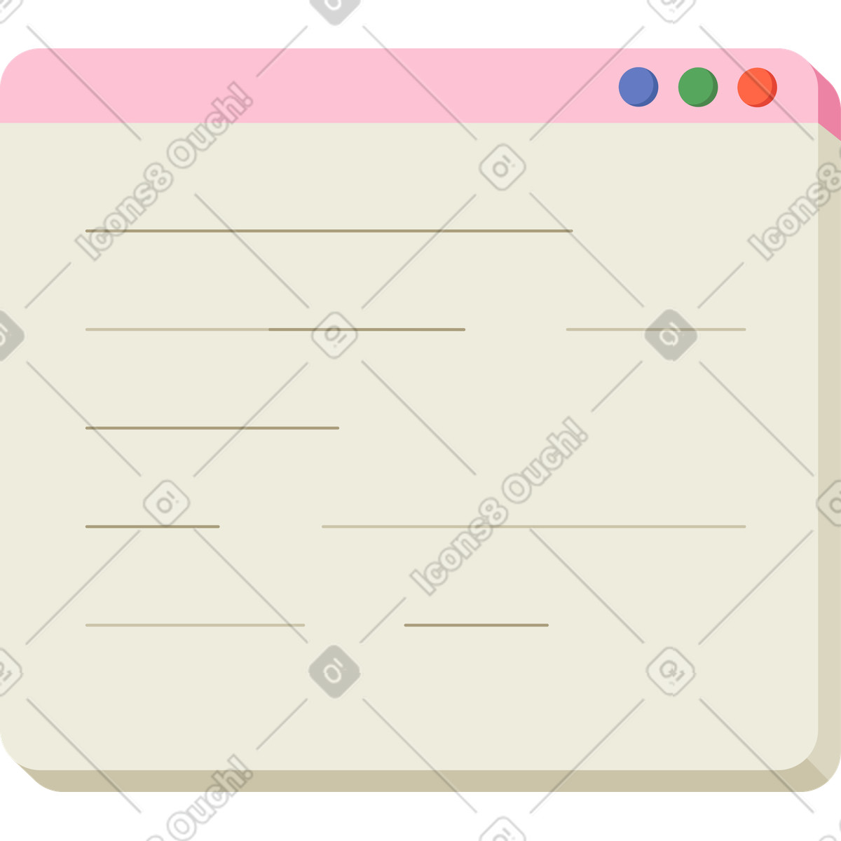 Ilustração de Navegador da web em no estilo Social para baixar em PNG, SVG