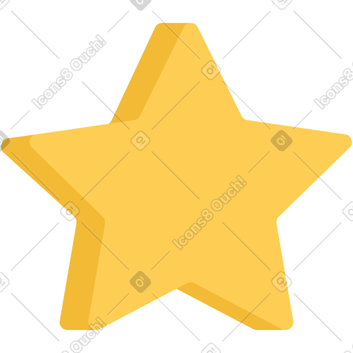 Stern-Illustration im Social-Stil als Download in PNG, SVG