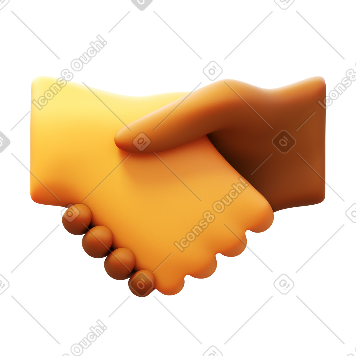 3D Fluency スタイルの Handshake のイラストをPNG、SVG形式でダウンロード