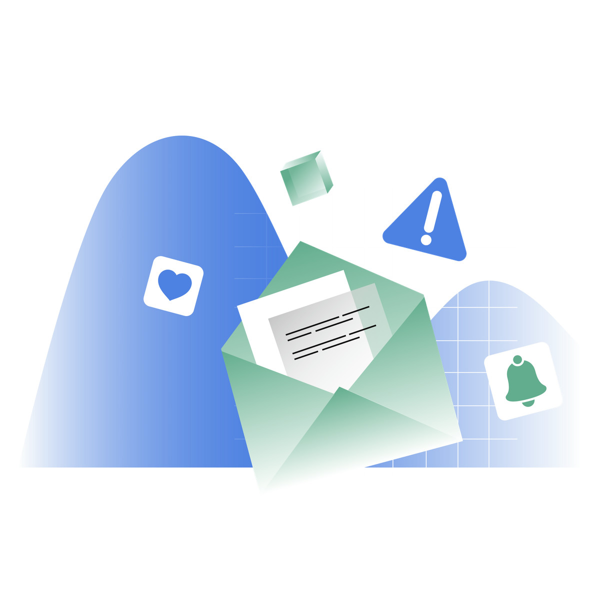 Ilustração animada de Campanha de e-mail marketing e newsletter em GIF, Lottie (JSON), AE