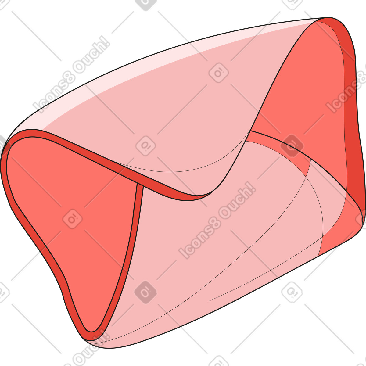 Illustration Enveloppe dans le style Surr à télécharger aux formats PNG, SVG