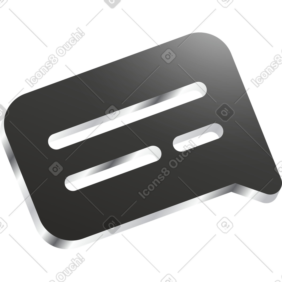 Ilustração de Bolha escura em no estilo Token para baixar em PNG, SVG