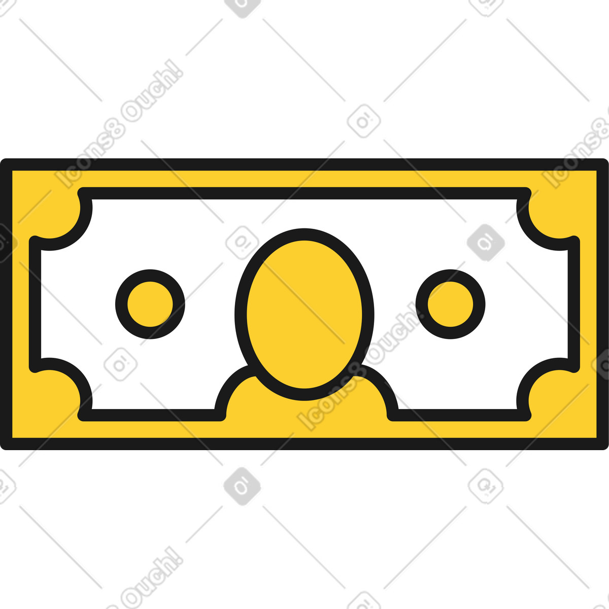 Taxi スタイルの 紙幣 のイラストをPNG、SVG形式でダウンロード