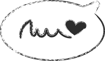 Bubble with text and heart PNG, SVG