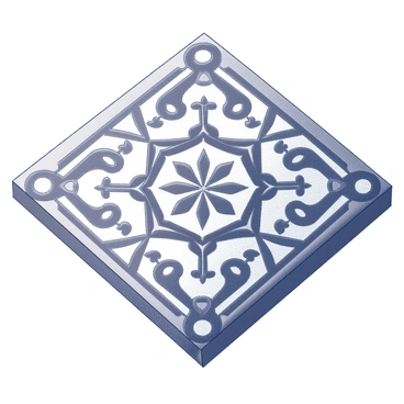 A close-up view of intricate traditional Moroccan tilework. The tiles showcase a complex geometric pattern, featuring interlocking shapes and motifs. The design includes variations of stars, circles, and floral elements, arranged symmetrically. The tilework is set against a white background, highlighting the details of the design. The edges of the tiles are slightly worn, adding to the authenticity of the piece. "Intricate traditional Moroccan tilework" is prominently displayed within the composition.
