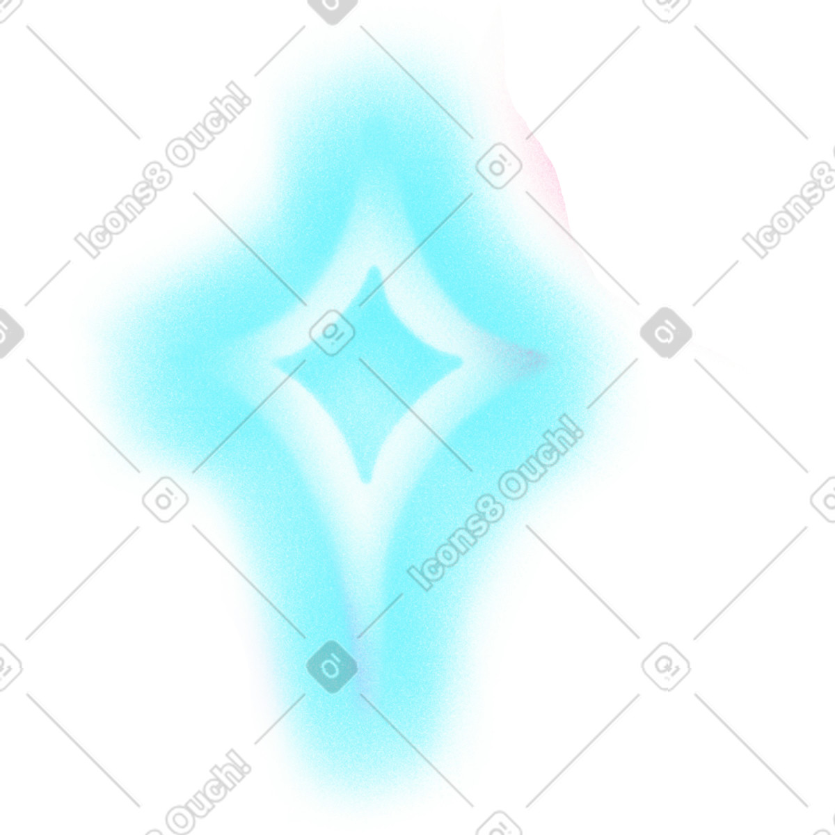下载 Doodle 风格的 Shining blue northen star 插画，支持 PNG、SVG 格式
