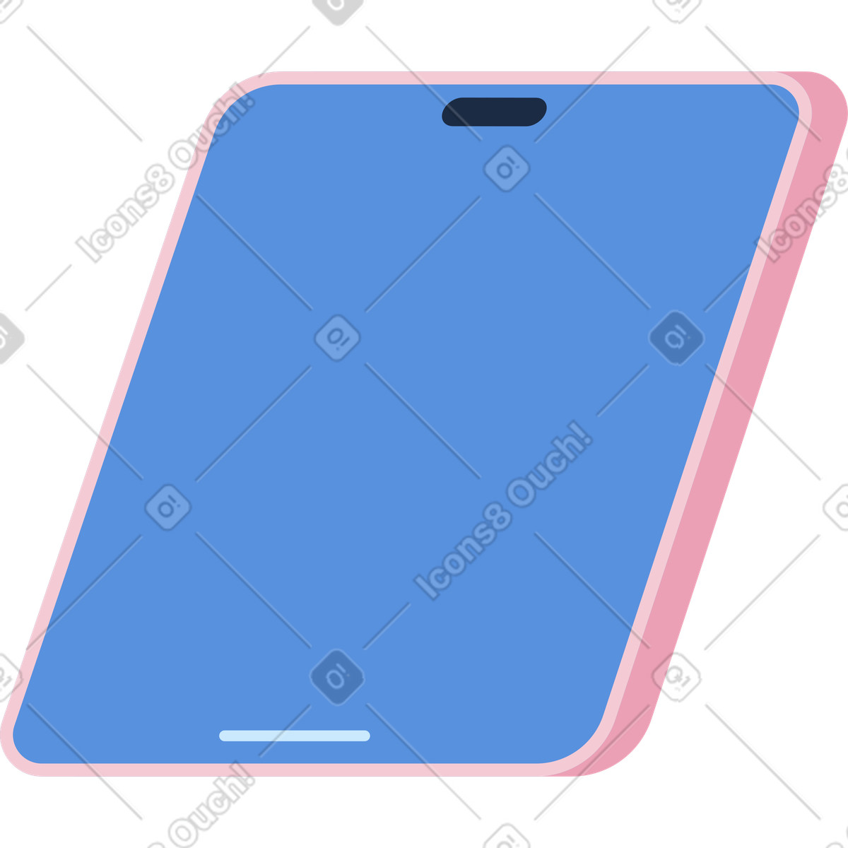 Vector スタイルの タブレット のイラストをPNG、SVG形式でダウンロード