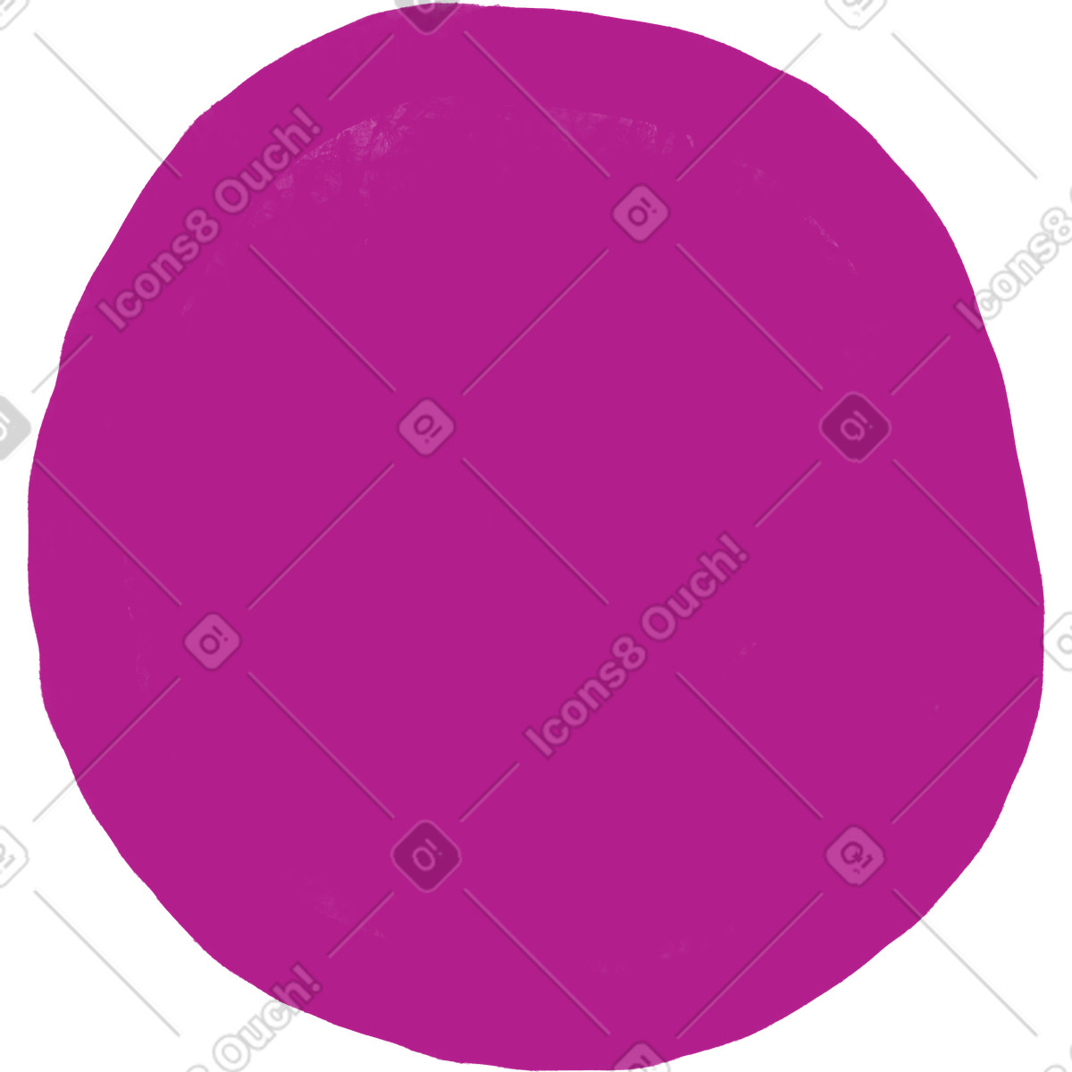 Pink round bubble illustration in Atomic style download in PNG, SVG