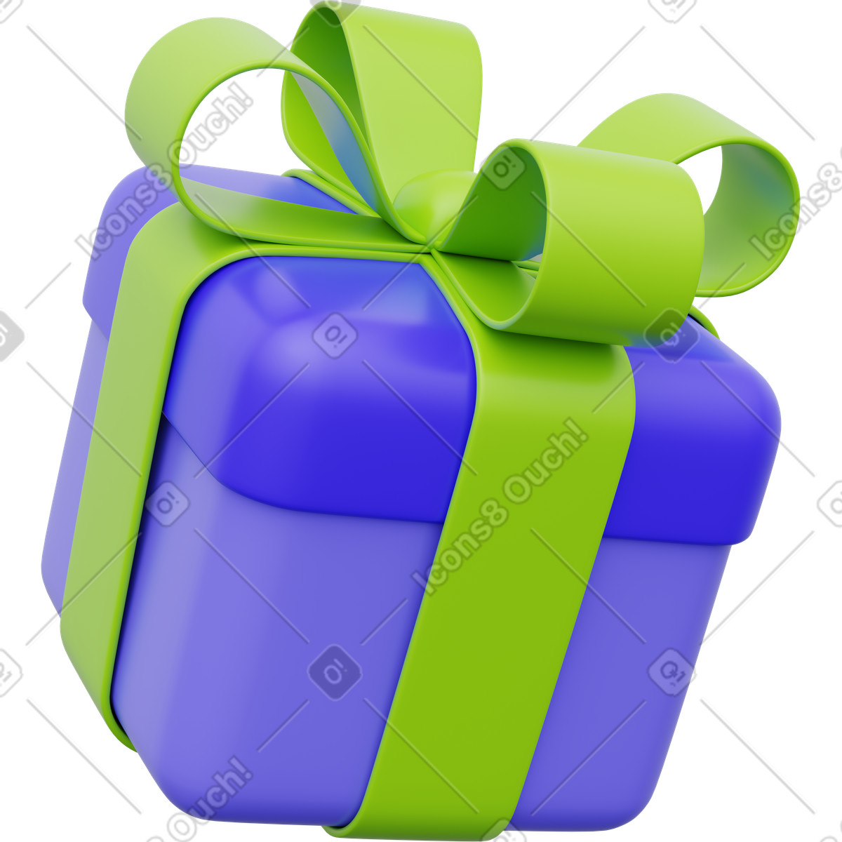Ilustração de Caixa presente, presente natal, embalagem festiva em no estilo 3D Playful para baixar em PNG, SVG