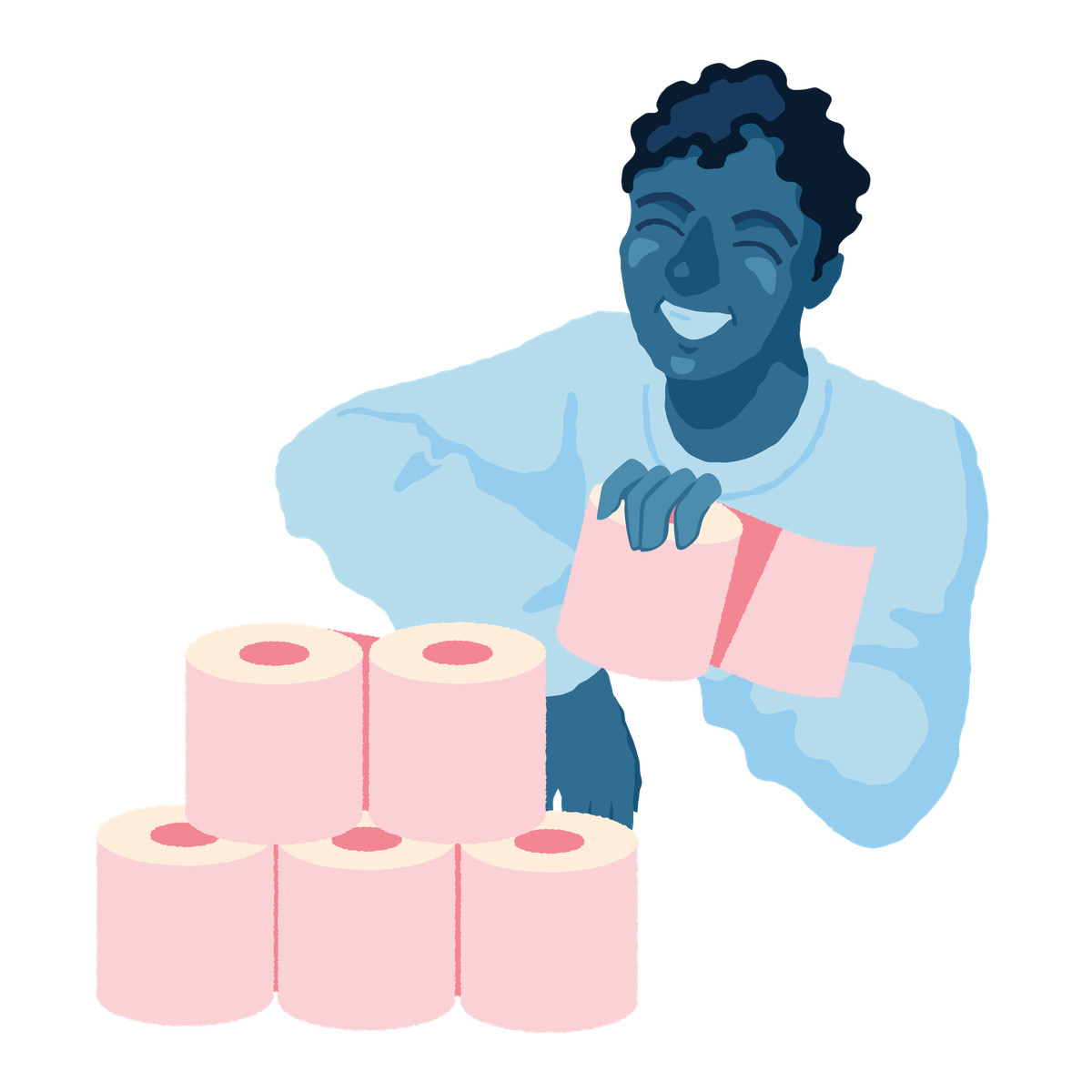 Cherry 스타일의 Toilet paper tower 일러스트레이션 PNG, SVG 다운로드