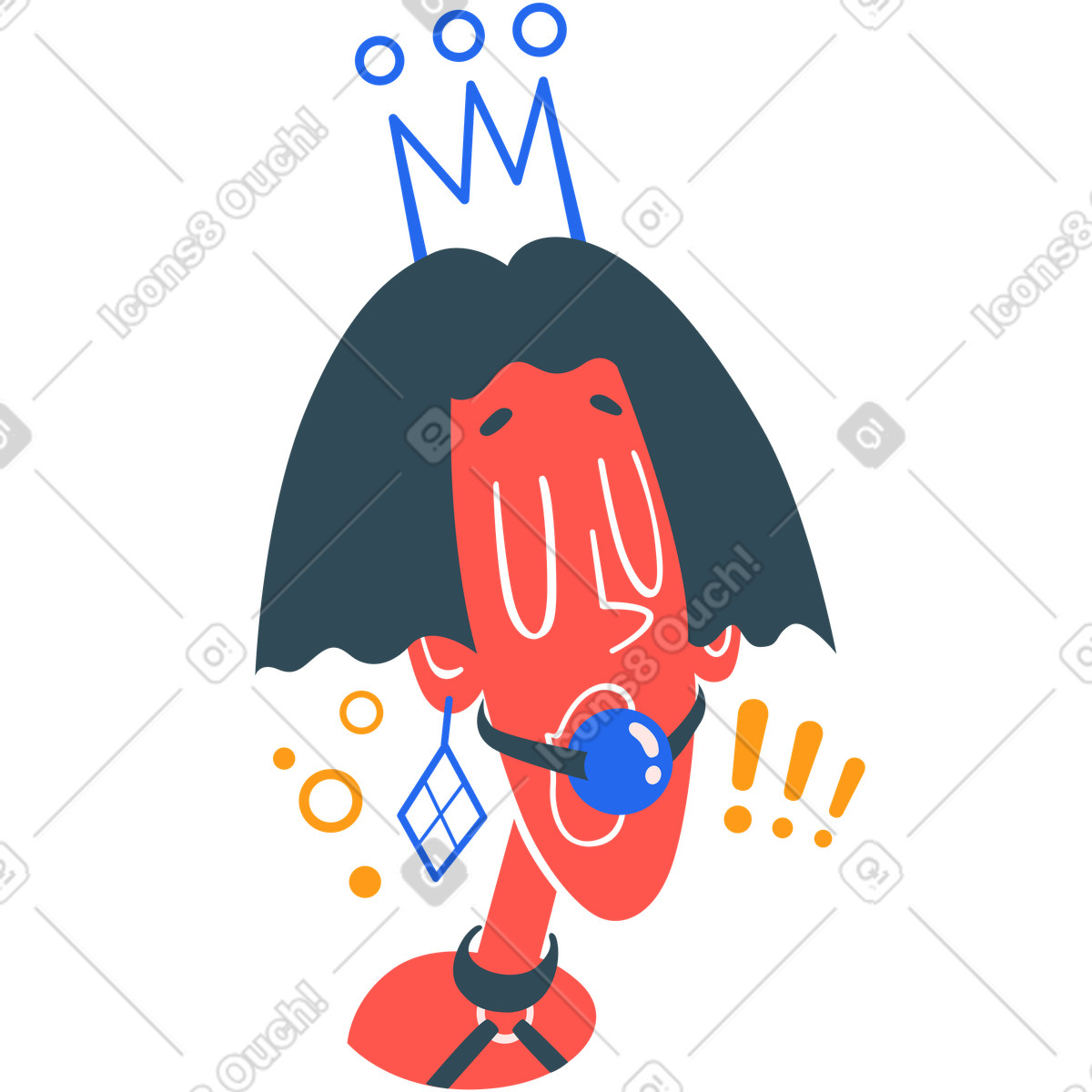 No comments illustration in Kingdom style download in PNG, SVG