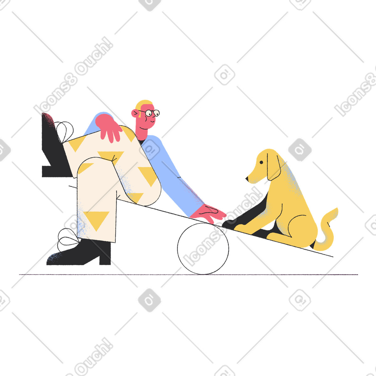 No comments illustration in Pablo style download in PNG, SVG