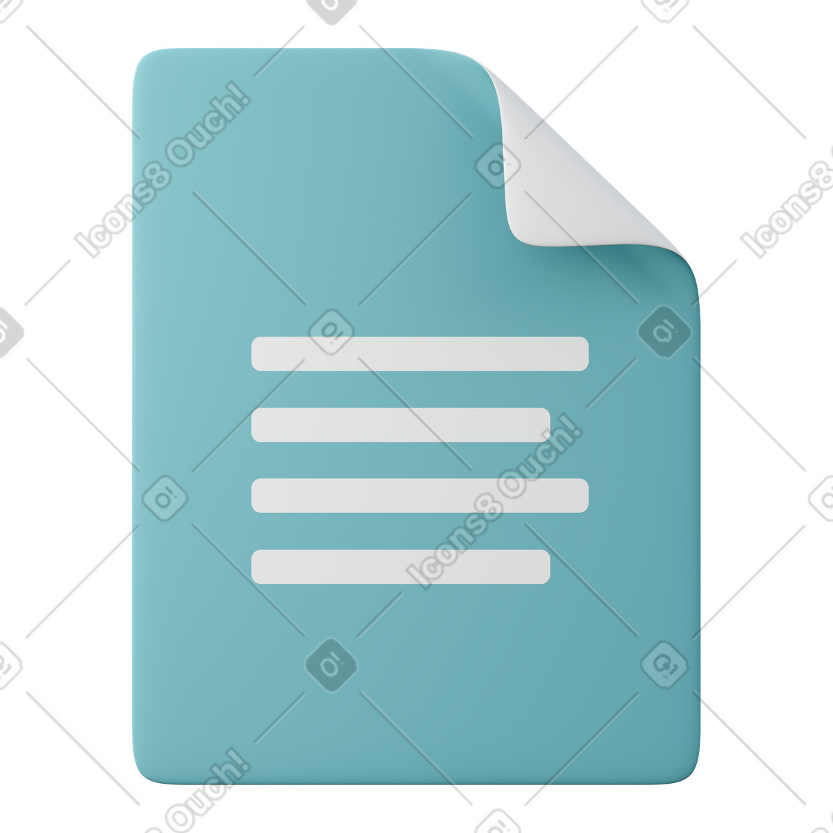 Document illustration in PNG, SVG