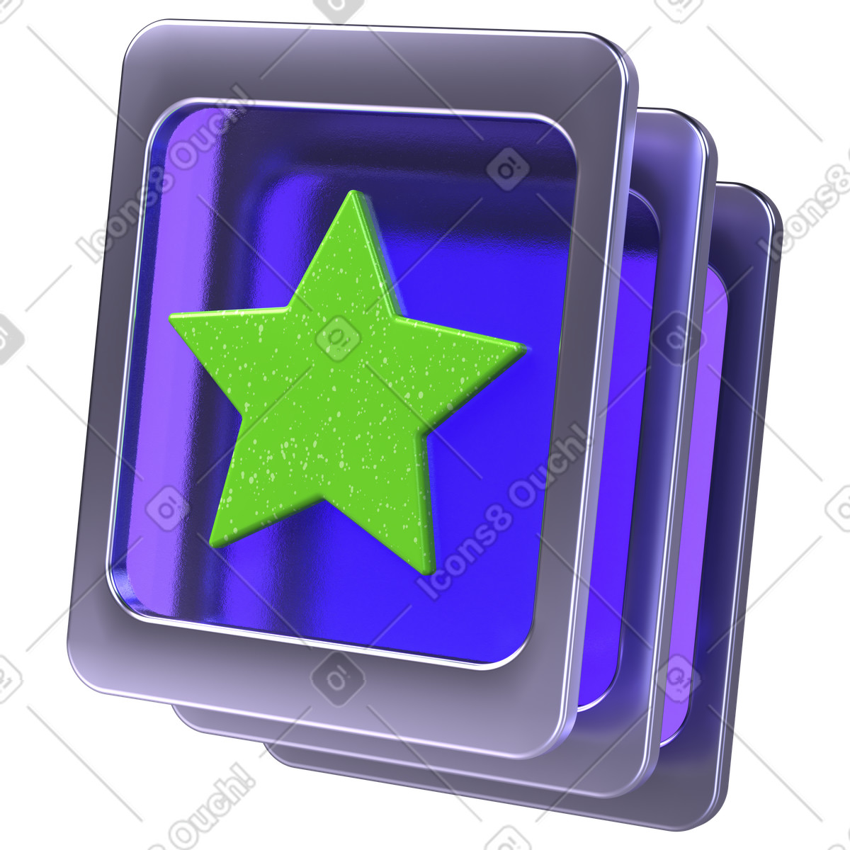 Translucent rating cards with star symbol, customer satisfaction and scores illustration in PNG, SVG