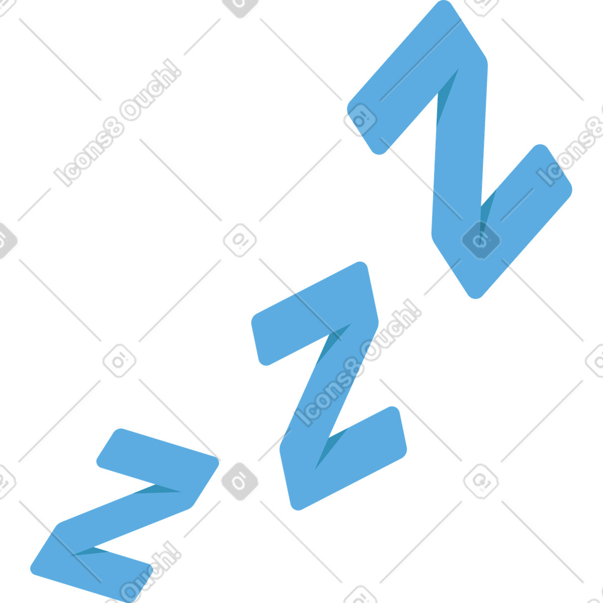 Ilustração de Flying letters z em no estilo Dizzy para baixar em PNG, SVG