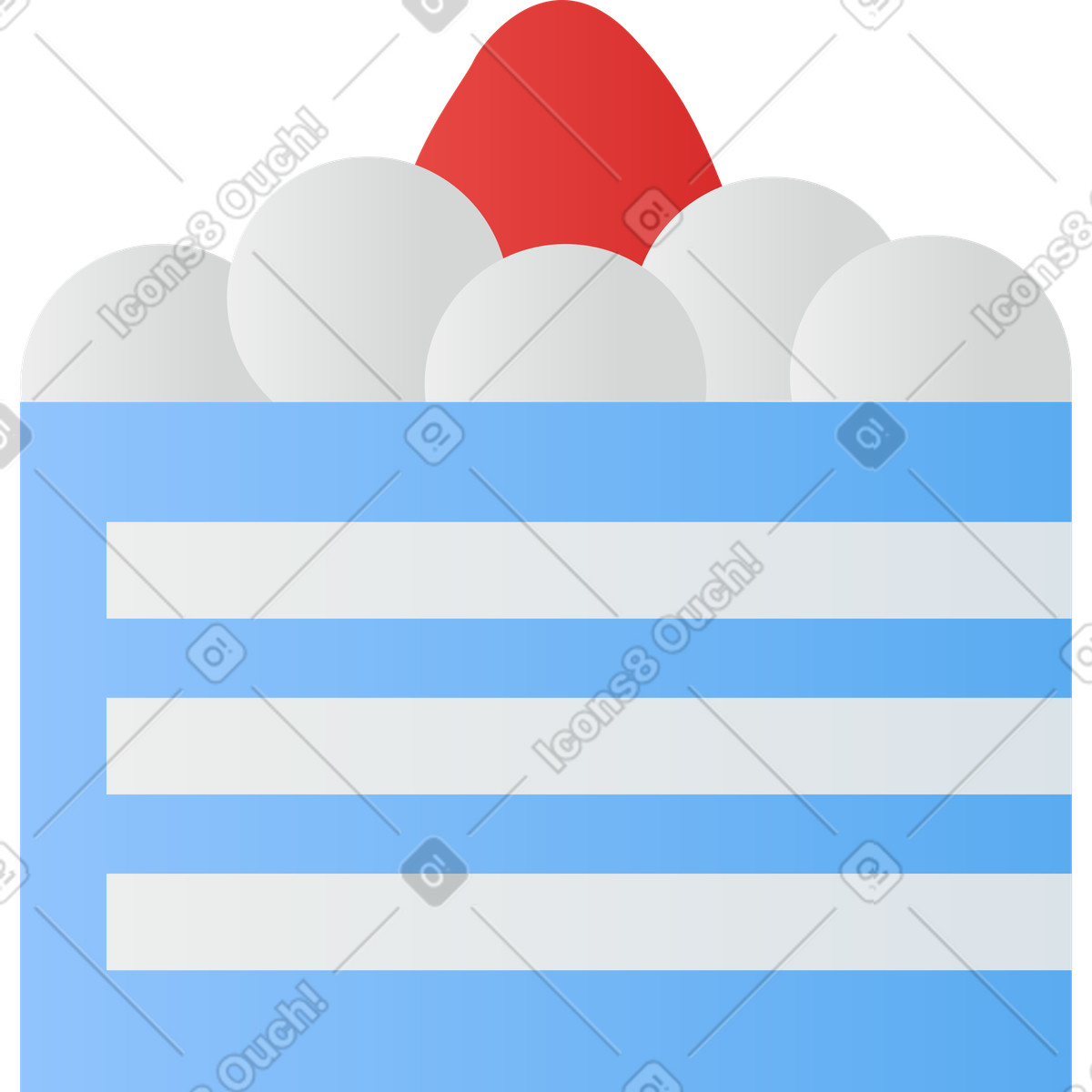 Ein stück kuchen-Illustration im Clip-Stil als Download in PNG, SVG