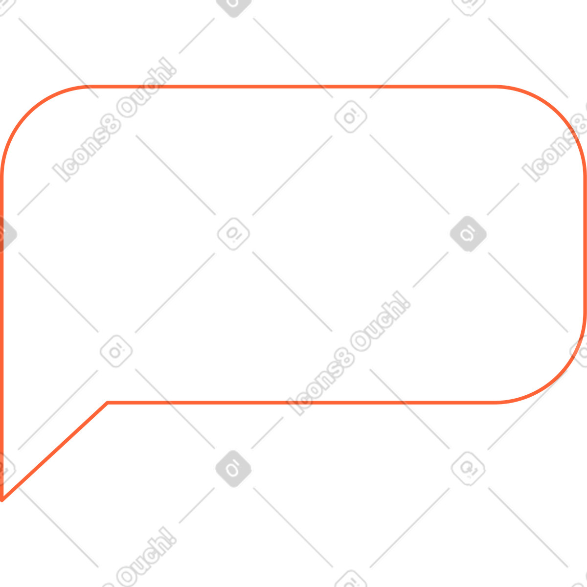 Nuvola di messaggi illustrazione in stile Crayon scarica in PNG, SVG