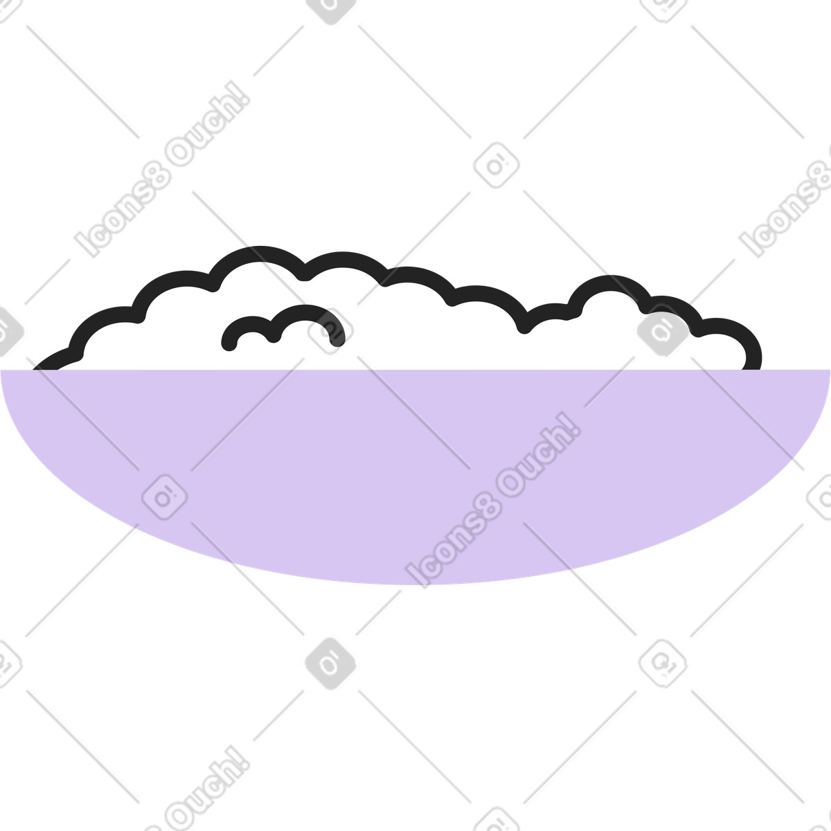 Indian rice illustration in Sammy Line style download in PNG, SVG