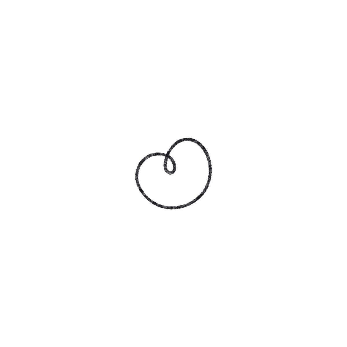 Curly pretzel illustration in Bonbon Line style download in PNG, SVG