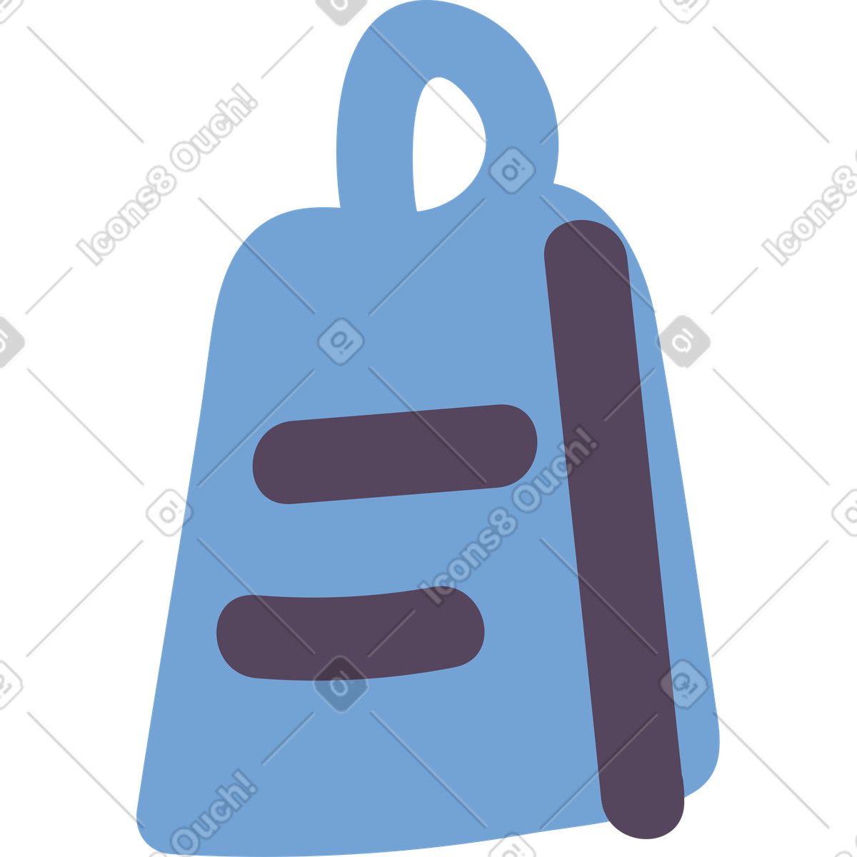 Bag illustration in Pluto style download in PNG, SVG