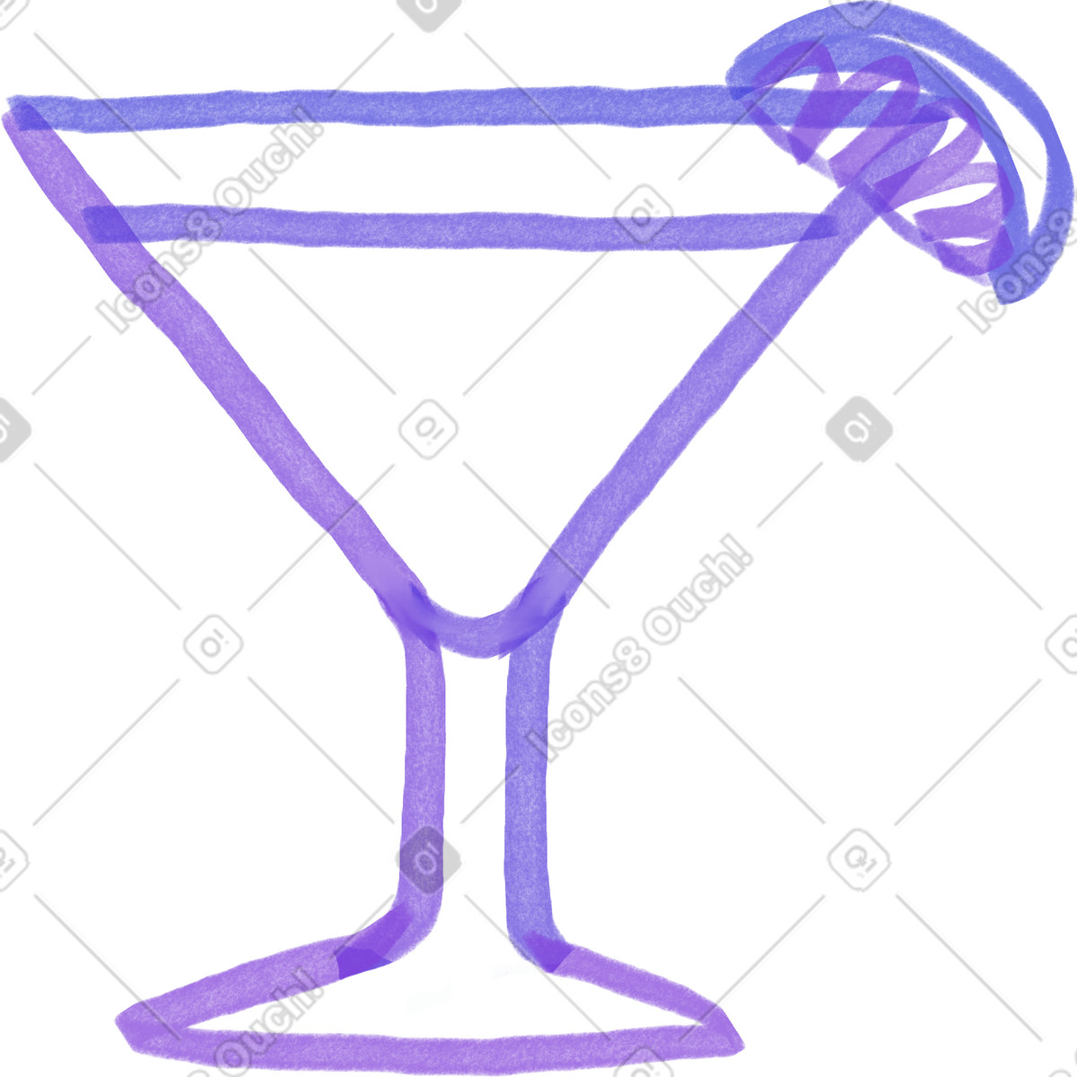 Иллюстрация Cocktail в стиле Marker — скачать в форматах PNG, SVG