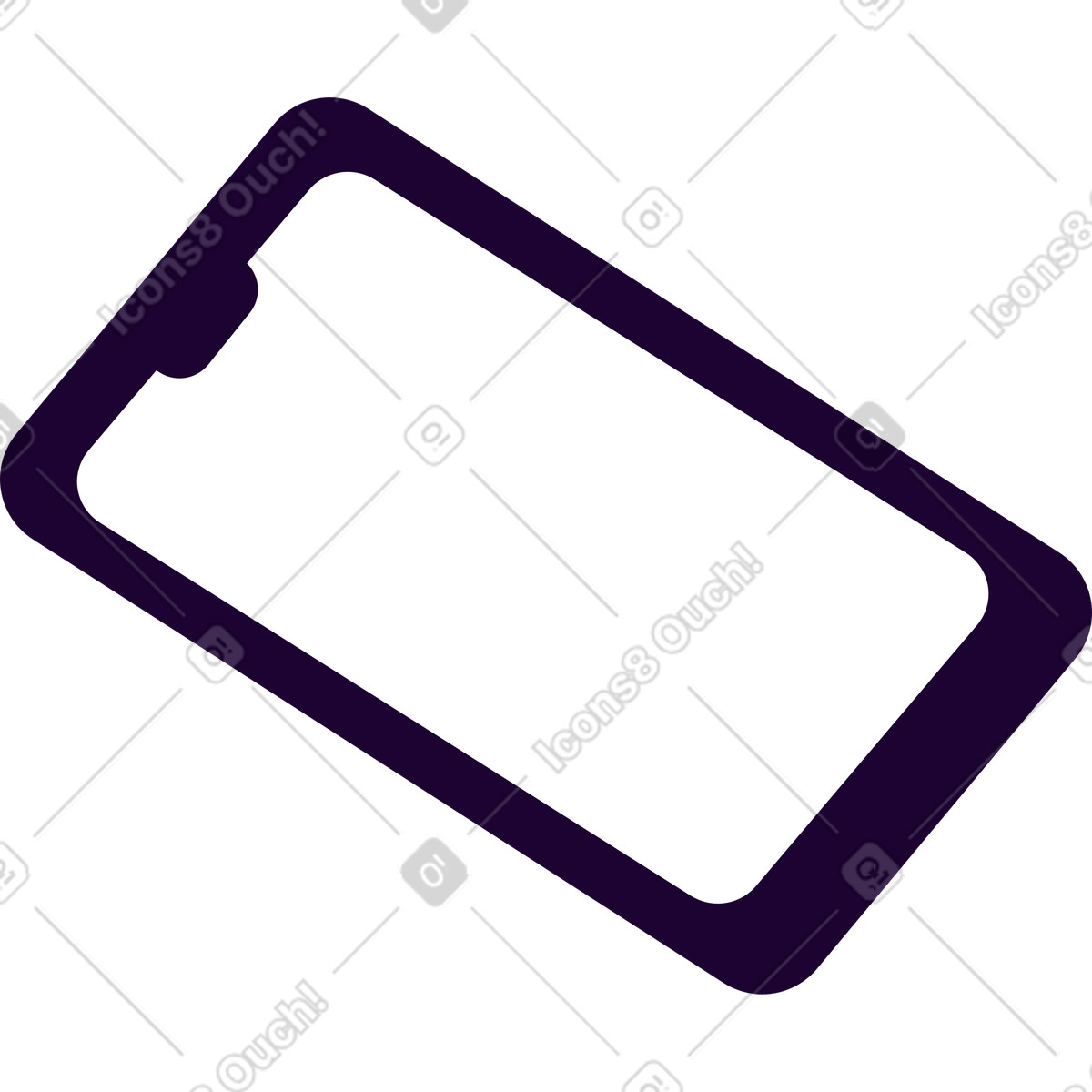 Illustration Téléphone mobile dans le style Martina à télécharger aux formats PNG, SVG