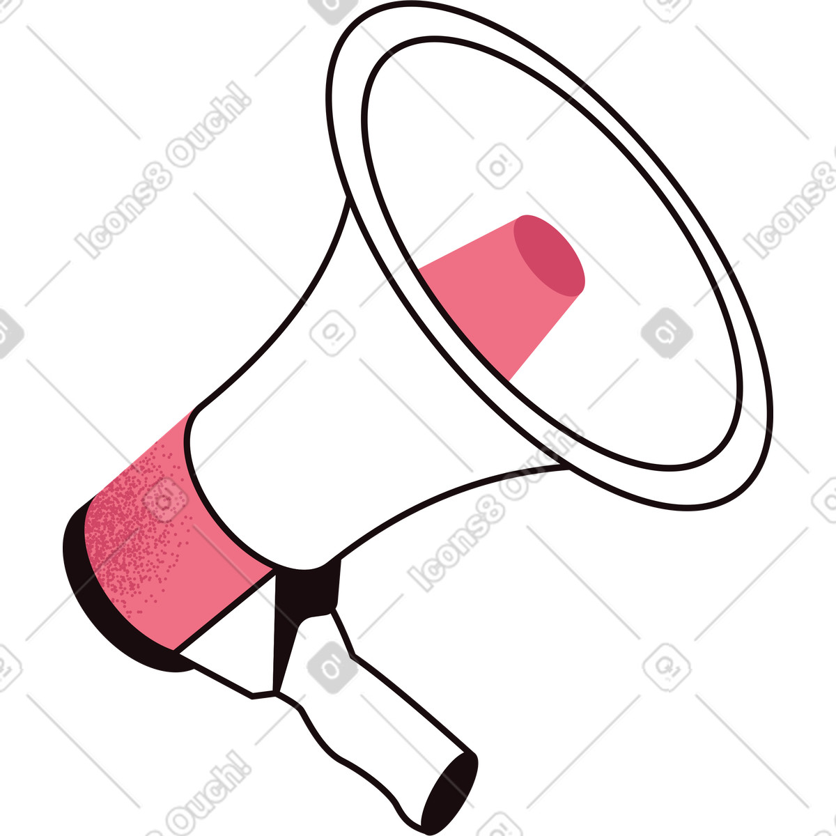 Altoparlante illustrazione in stile Delight scarica in PNG, SVG