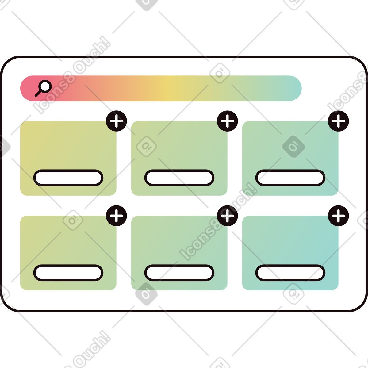 Ilustração de Site da loja virtual em no estilo Delight para baixar em PNG, SVG
