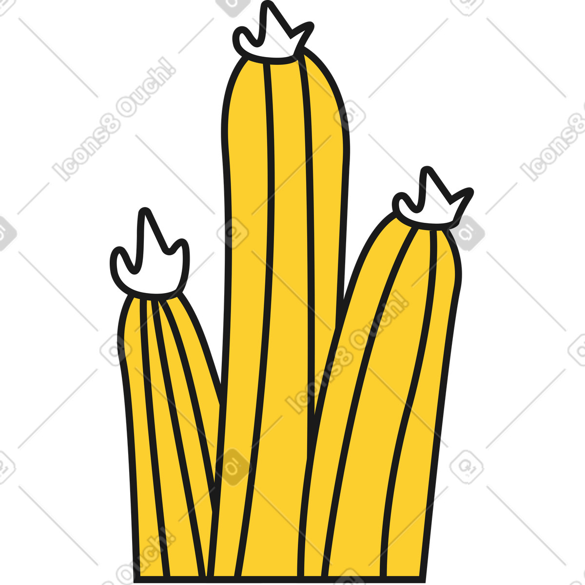 下载 Taxi 风格的 仙人掌 插画，支持 PNG、SVG 格式