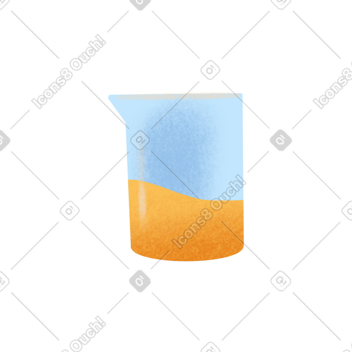 Gleam 스타일의 Glass of yellow liquid 일러스트레이션 PNG, SVG 다운로드