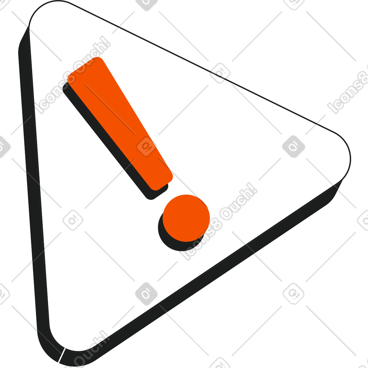 Alert illustration in Strict style download in PNG, SVG