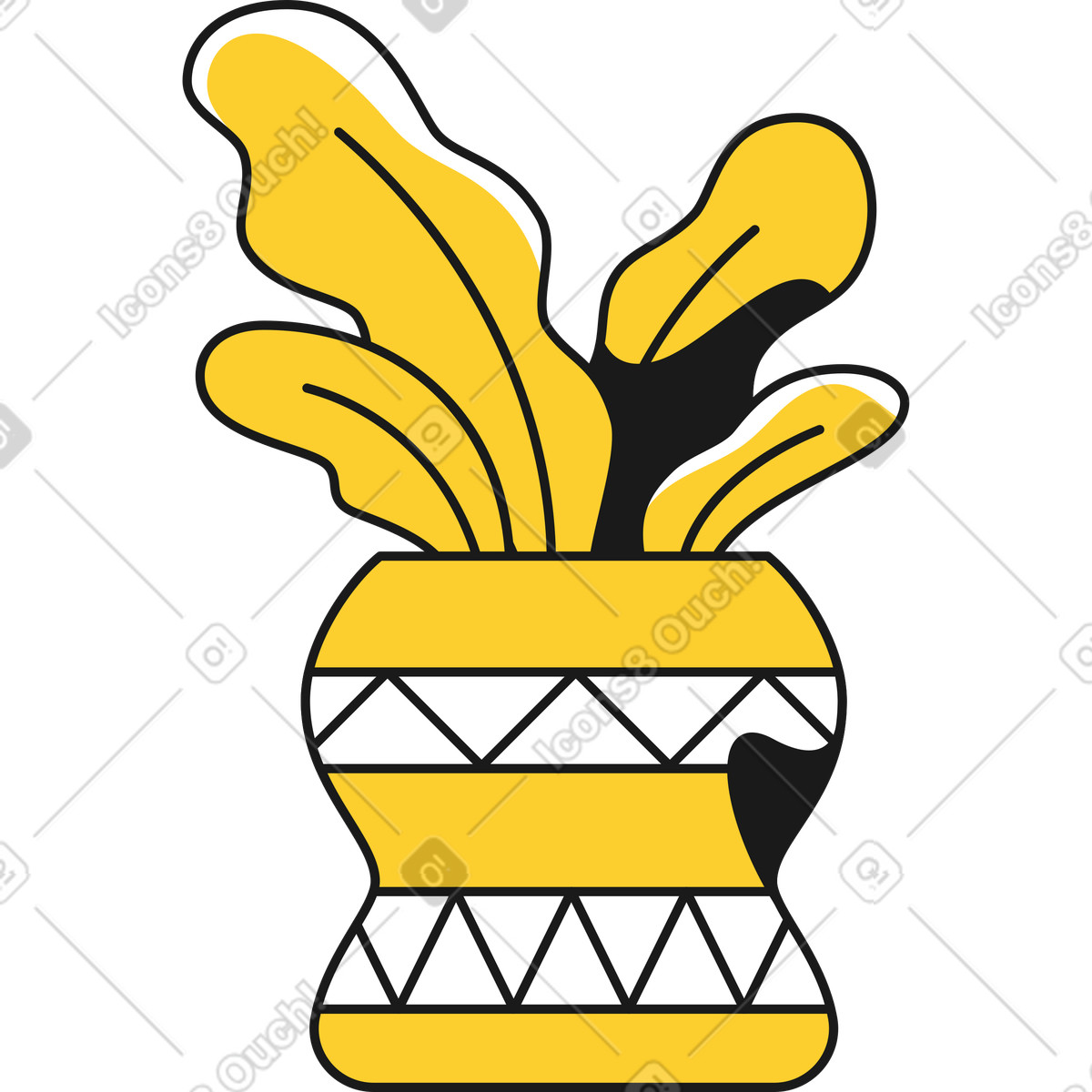 Ilustração de Planta interior em no estilo Taxi para baixar em PNG, SVG