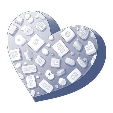 An artwork composed of an intricate mosaic design. The mosaic is constructed entirely from various band-aids, each placed meticulously to create a cohesive pattern. The band-aids vary in size and shape, contributing to the overall texture of the piece. The artwork features a range of patterns and designs on the band-aids, adding visual interest. The arrangement forms a recognizable image or shape, drawing the viewer's attention to the creative use of everyday objects.