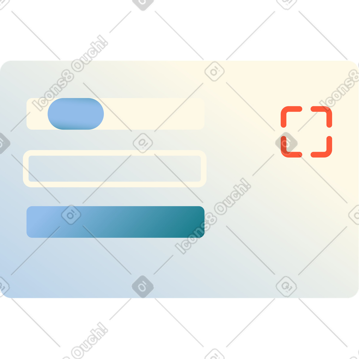 Chart window animated illustration in GIF, Lottie (JSON), AE