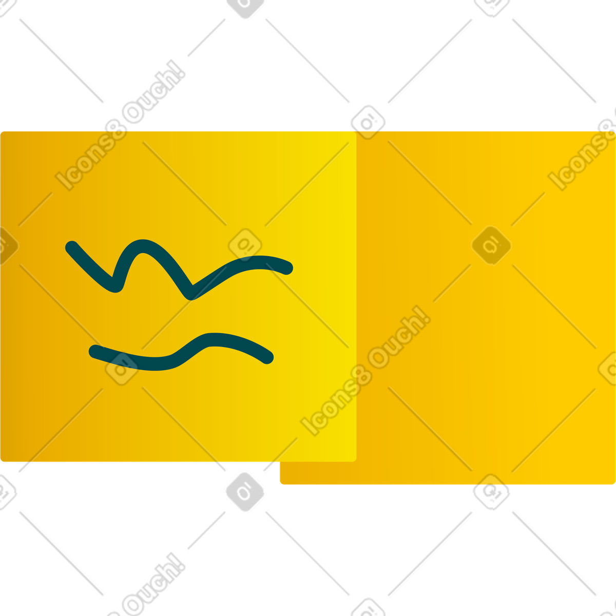 Stickers with a note illustration in Silky style download in PNG, SVG
