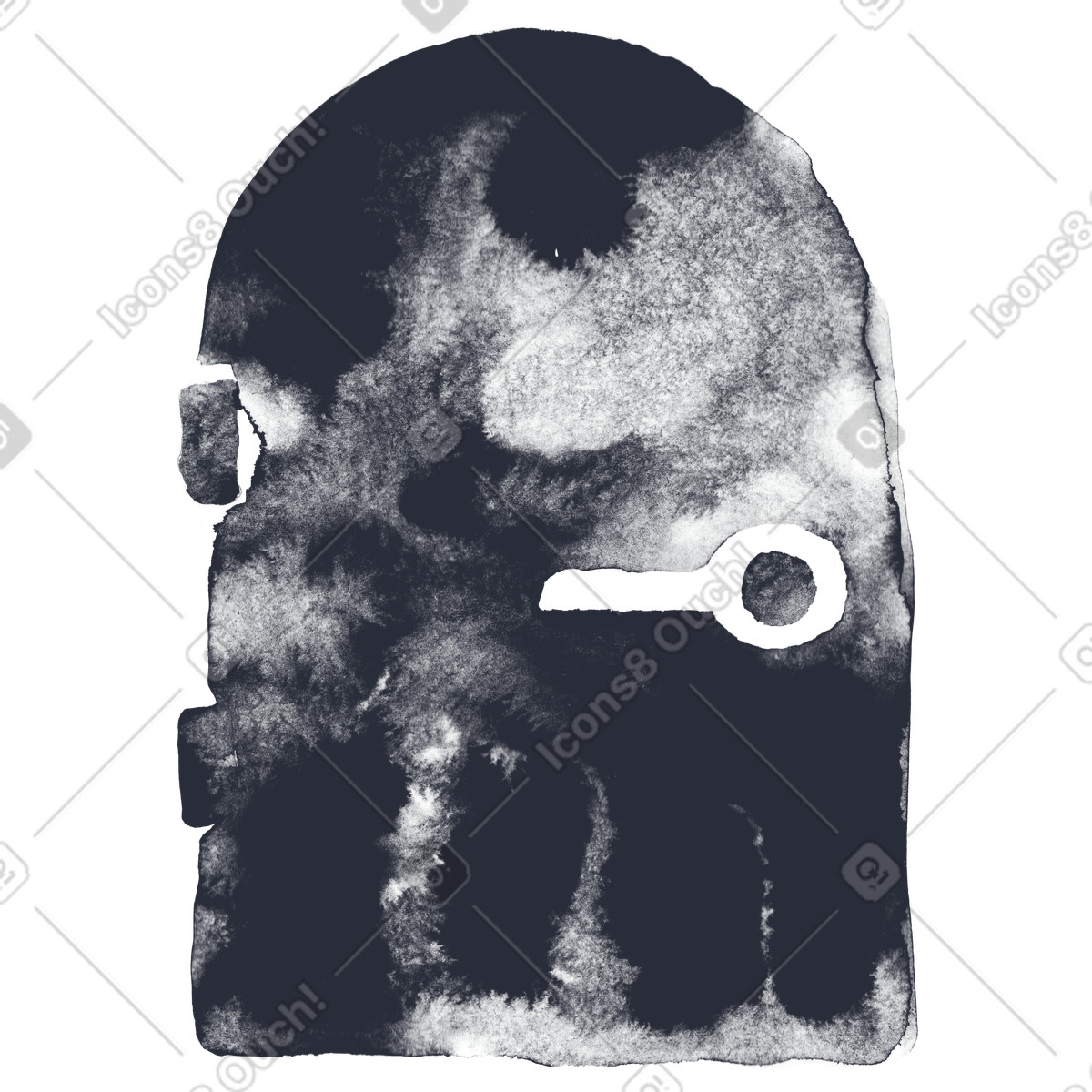 Ilustración Por en estilo Inky a descargar en PNG y SVG