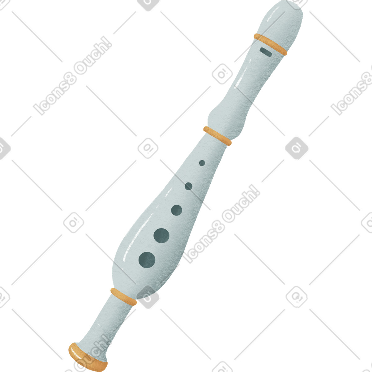 Experimental スタイルの フルート のイラストをPNG、SVG形式でダウンロード