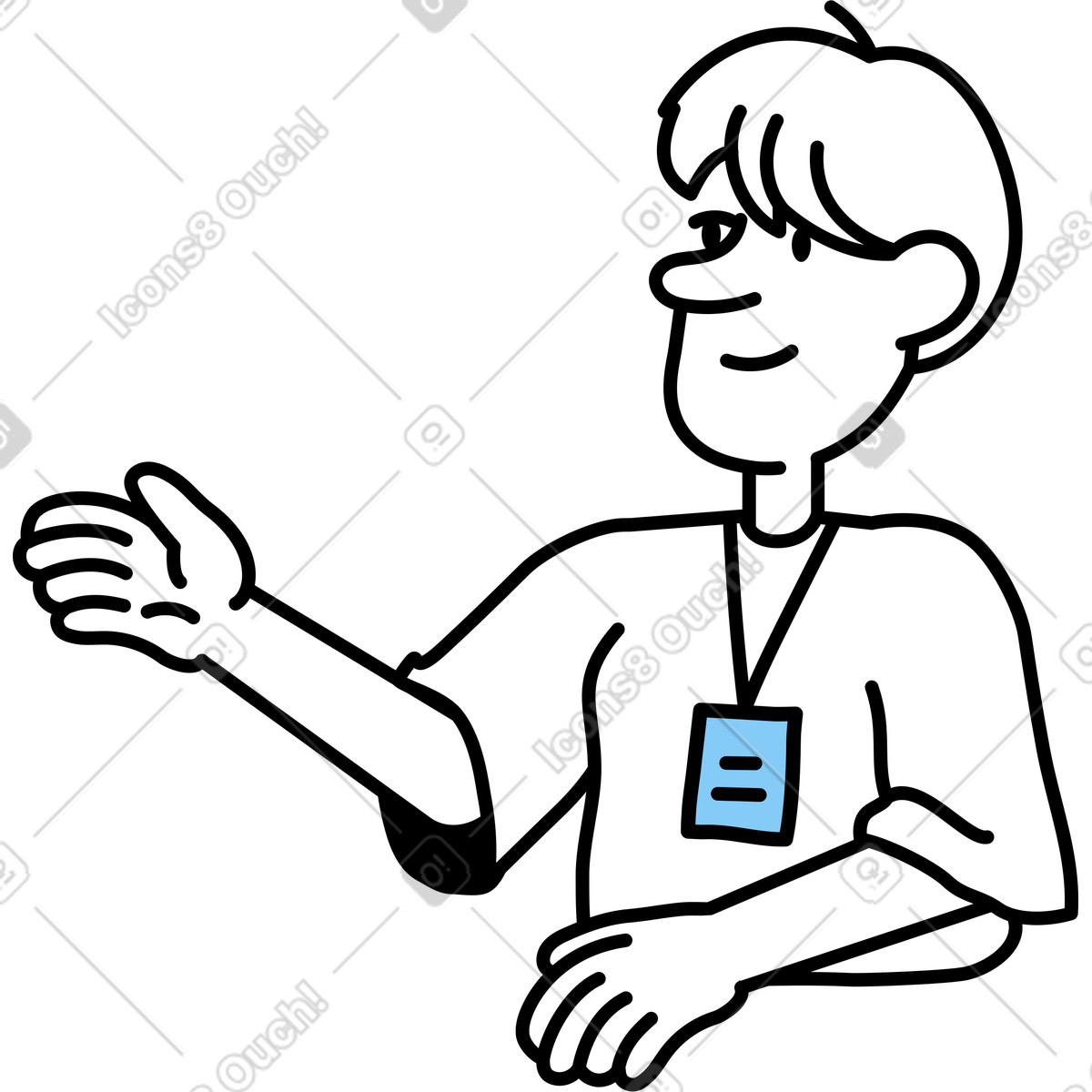 Ilustración Ingeniera en estilo Notes a descargar en PNG y SVG