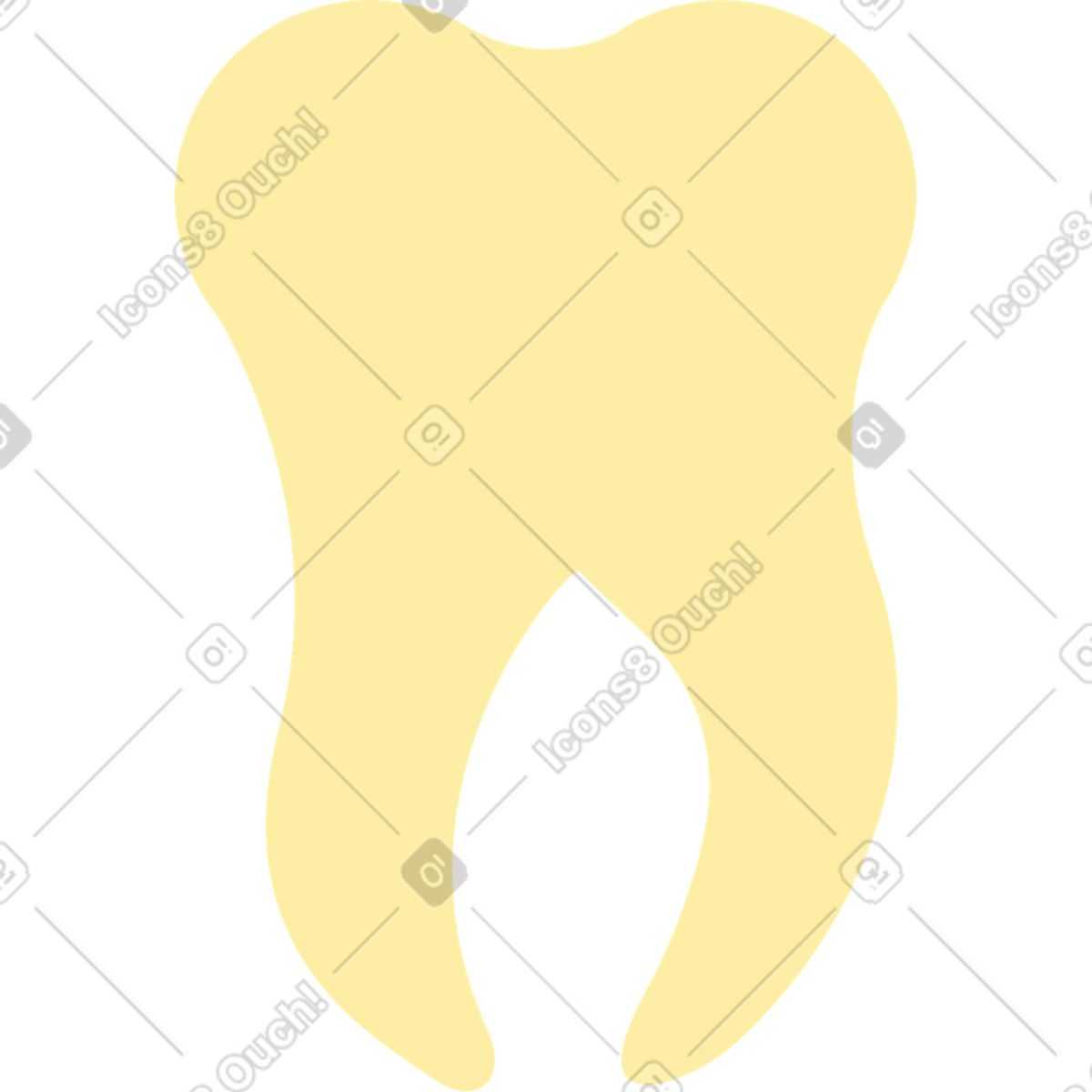 Ilustração de Dente em no estilo Polar para baixar em PNG, SVG