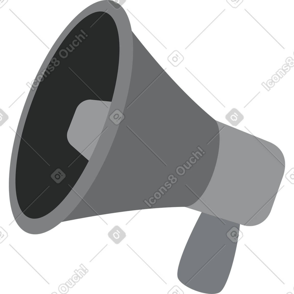 下载 Lagom 风格的 灰色扬声器 插画，支持 PNG、SVG 格式