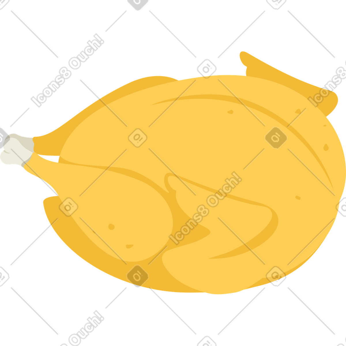Pollo illustrazione in stile Social scarica in PNG, SVG