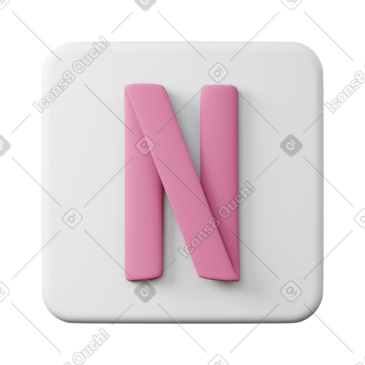下载 3D Sugary 风格的 Netflix 插画，支持 PNG、SVG 格式