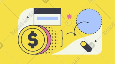 Online payment processed and dollar coin PNG, SVG