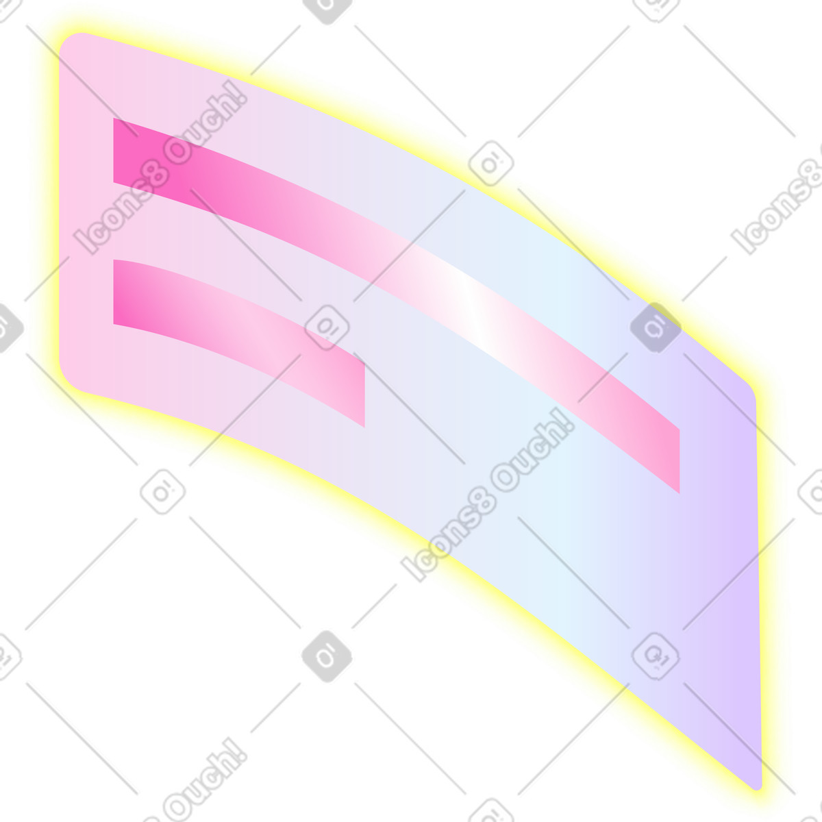Barra delle applicazioni volante illustrazione in stile Isotech scarica in PNG, SVG