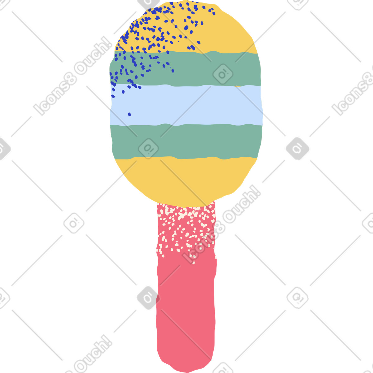 Maracas-Illustration im Pablo-Stil als Download in PNG, SVG