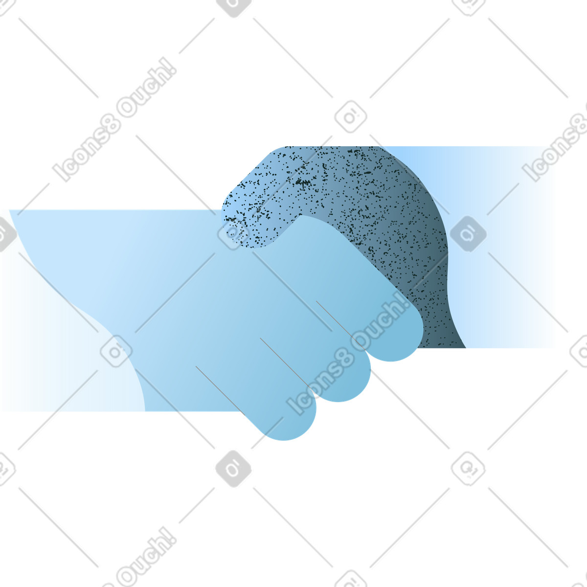 Concept スタイルの ハンドシェーク のイラストをPNG、SVG形式でダウンロード