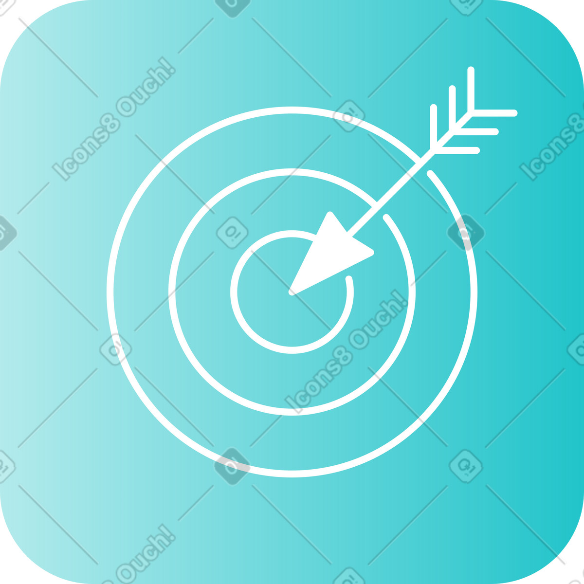 Target icon illustration in Lucent style download in PNG, SVG