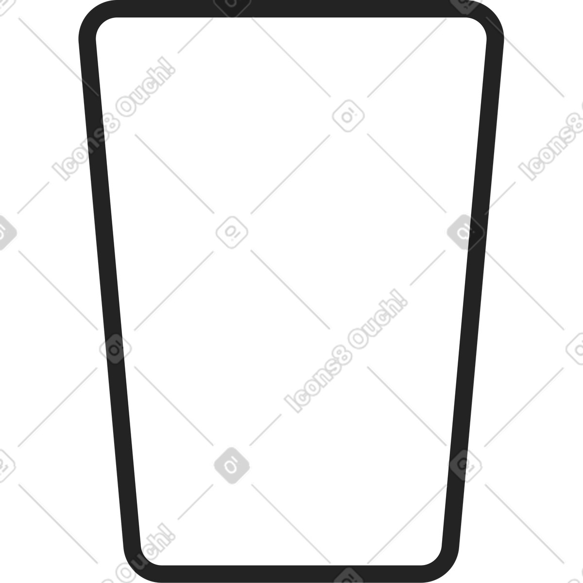 Glas für schreibwaren-Illustration im Sammy Line-Stil als Download in PNG, SVG